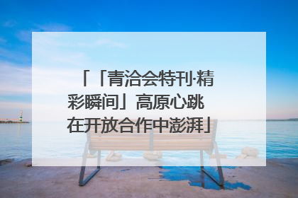 「青洽会特刊·精彩瞬间」高原心跳 在开放合作中澎湃