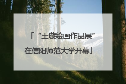 “王璇绘画作品展”在信阳师范大学开幕
