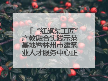 “红旗渠工匠”产教融合实践示范基地暨林州市建筑业人才服务中心正式成立