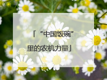 “中国饭碗”里的农机力量