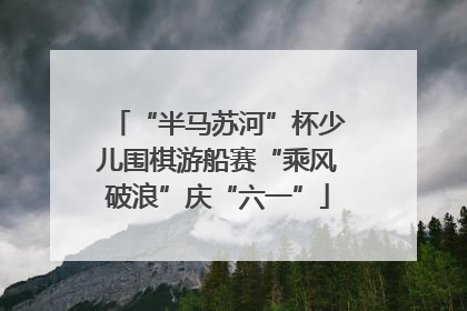 “半马苏河”杯少儿围棋游船赛“乘风破浪”庆“六一”