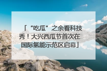 “吃瓜”之余看科技秀！大兴西瓜节首次在国际氢能示范区启幕