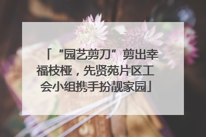 “园艺剪刀”剪出幸福枝桠，先贤苑片区工会小组携手扮靓家园