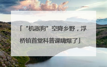 “机器狗”空降乡野，浮桥镇首堂科普课嗨爆了