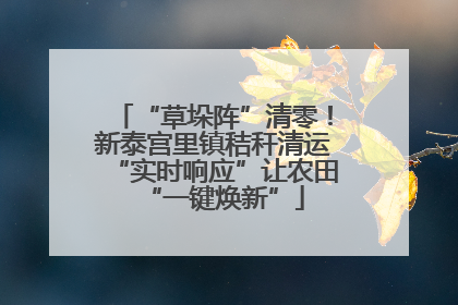 “草垛阵”清零！新泰宫里镇秸秆清运“实时响应”让农田“一键焕新”