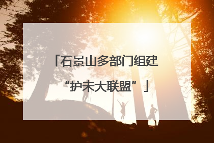 石景山多部门组建“护未大联盟”