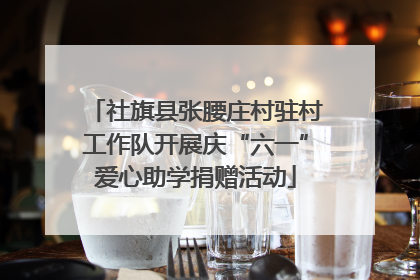 社旗县张腰庄村驻村工作队开展庆“六一”爱心助学捐赠活动