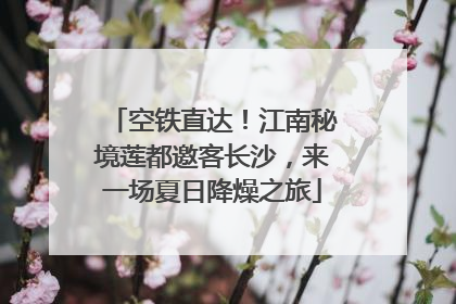 空铁直达！江南秘境莲都邀客长沙，来一场夏日降燥之旅