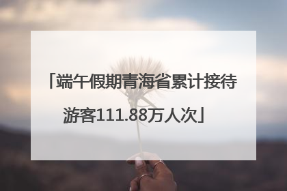 端午假期青海省累计接待游客111.88万人次