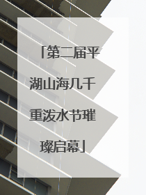 第二届平湖山海几千重泼水节璀璨启幕