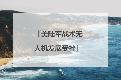 美陆军战术无人机发展受挫