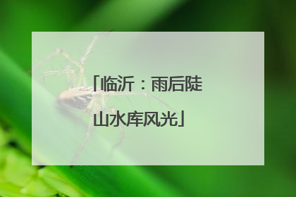 临沂：雨后陡山水库风光