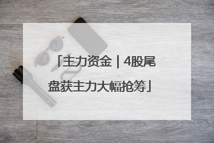 主力资金｜4股尾盘获主力大幅抢筹