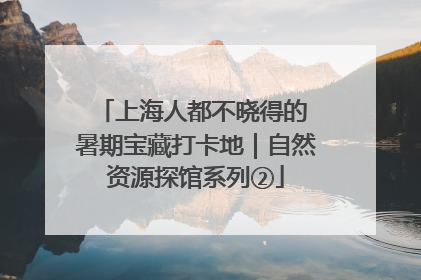 上海人都不晓得的 暑期宝藏打卡地｜自然资源探馆系列②