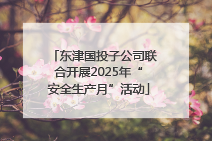 东津国投子公司联合开展2025年“安全生产月”活动