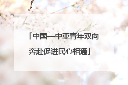 中国—中亚青年双向奔赴促进民心相通