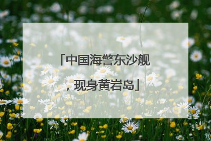 中国海警东沙舰，现身黄岩岛