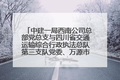中建一局西南公司总部党总支与四川省交通运输综合行政执法总队第三支队党委、万源市草坝镇莲花院村党支部开展党建联建