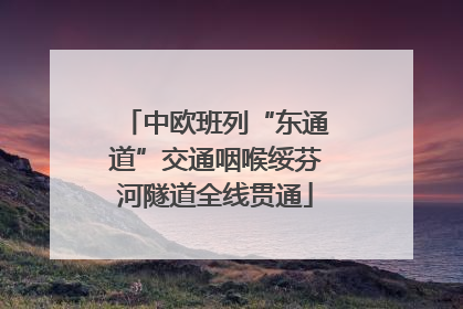 中欧班列“东通道”交通咽喉绥芬河隧道全线贯通