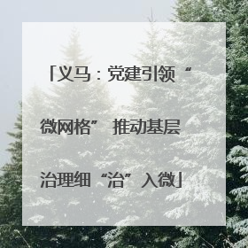 义马：党建引领“微网格” 推动基层治理细“治”入微