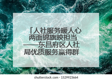 人社服务暖人心 两面锦旗映担当——东昌府区人社局优质服务赢得群众双赞誉