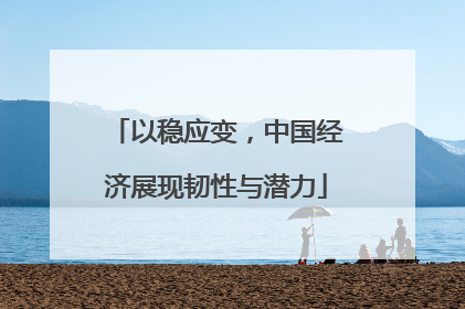 以稳应变，中国经济展现韧性与潜力