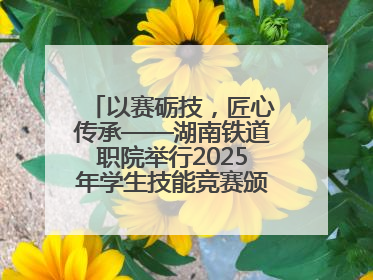 以赛砺技，匠心传承——湖南铁道职院举行2025年学生技能竞赛颁奖典礼