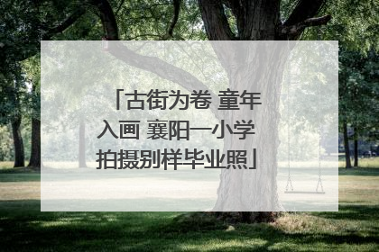 古街为卷 童年入画 襄阳一小学拍摄别样毕业照