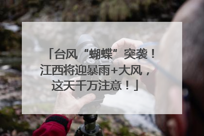 台风“蝴蝶”突袭！江西将迎暴雨+大风，这天千万注意！