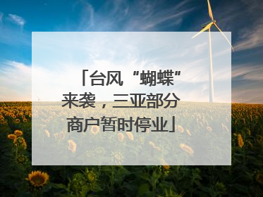 台风“蝴蝶”来袭，三亚部分商户暂时停业