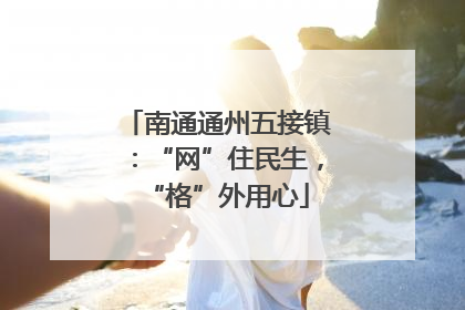 南通通州五接镇：“网”住民生，“格”外用心