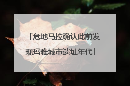 危地马拉确认此前发现玛雅城市遗址年代