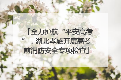 全力护航“平安高考”，湖北孝感开展高考前消防安全专项检查