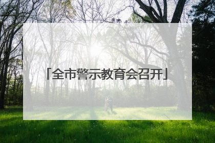 全市警示教育会召开