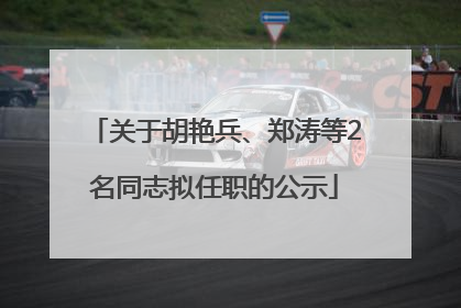 关于胡艳兵、郑涛等2名同志拟任职的公示
