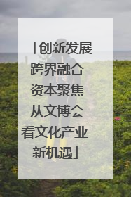 创新发展 跨界融合 资本聚焦 从文博会看文化产业新机遇