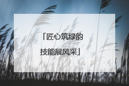 匠心筑绿韵 技能展风采