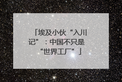 埃及小伙“入川记”：中国不只是“世界工厂”