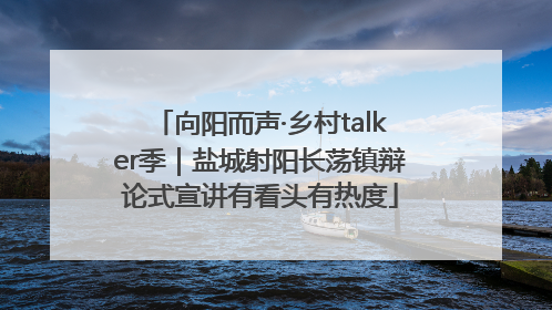 向阳而声·乡村talker季｜盐城射阳长荡镇辩论式宣讲有看头有热度