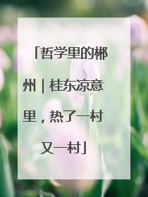 哲学里的郴州｜桂东凉意里，热了一村又一村