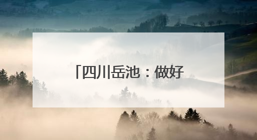 四川岳池：做好三篇“产业文章” 推动县域经济高质量发展