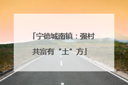 宁德城南镇：强村共富有“土”方