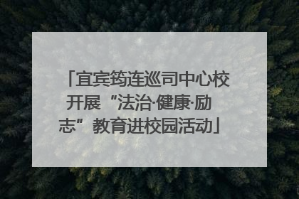 宜宾筠连巡司中心校开展“法治·健康·励志”教育进校园活动