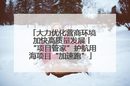 大力优化营商环境 加快高质量发展丨“项目管家”护航用海项目“加速跑”