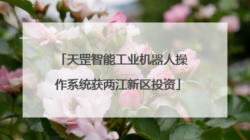 天罡智能工业机器人操作系统获两江新区投资