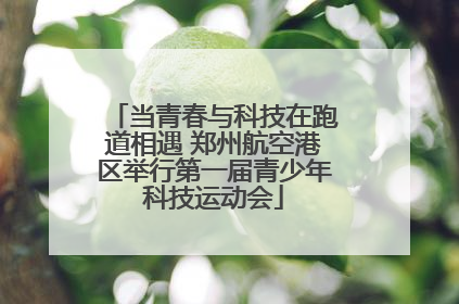 当青春与科技在跑道相遇 郑州航空港区举行第一届青少年科技运动会