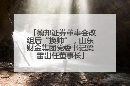 德邦证券董事会改组后“换帅”，山东财金集团党委书记梁雷出任董事长