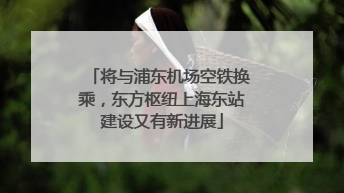将与浦东机场空铁换乘，东方枢纽上海东站建设又有新进展