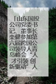 山东国投公司党委书记、董事长栾健参加第六届跨国公司领导人青岛峰会“人才引领 创新驱动”人力资源高质量发展对话会
