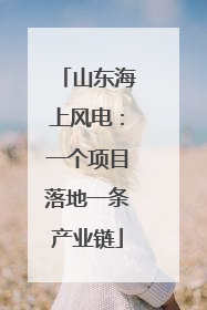 山东海上风电：一个项目落地一条产业链